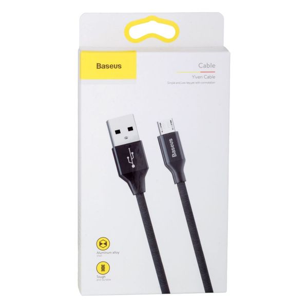 Кабель USB Baseus USB to Micro 2A CAMYW-A Колір Чорний, 01 403_65723 фото