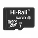 Карта Памяти Hi-Rali MicroSDXC 64gb UHS-1 10 Class Цвет Черный 30141_2497979 фото 2