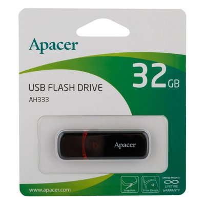 USB Flash Drive Apacer AH333 32gb Цвет Черный 22517_993322 фото