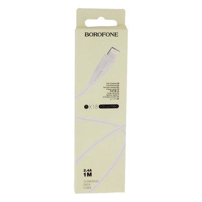 Кабель USB Borofone BX18 Lightning Колір Білий 18197_138664 фото