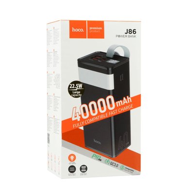 Універсальна Мобільна Батарея Power Bank Hoco J86 Powermaster 22.5W fully compatible 40000 mAh Колір Бiлий 29832_2291990 фото