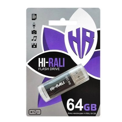 USB Flash Drive 3.0 Hi-Rali Rocket 64gb Цвет Черный 31280_2906368 фото