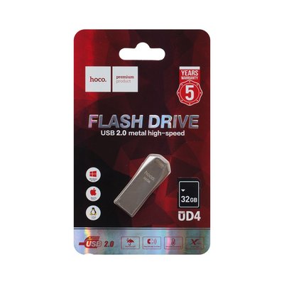 USB Flash Drive Hoco UD4 USB 2.0 32GB Цвет Стальной 18295_139432 фото