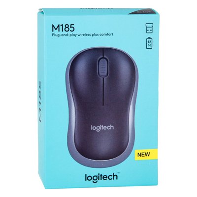 Wireless Мышь Logitech M185 Цвет Синий 6013_74462 фото