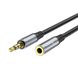 Кабель Aux Hoco UPA20 3.5 audio extension cable Колір Cірий 30094_2490612 фото 3