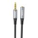 Кабель Aux Hoco UPA20 3.5 audio extension cable Колір Cірий 30094_2490612 фото 2