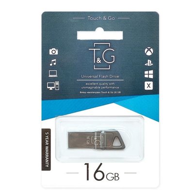 USB Flash Drive T&amp;amp;G 16gb Metal 114 Цвет Черный 30130_2497957 фото