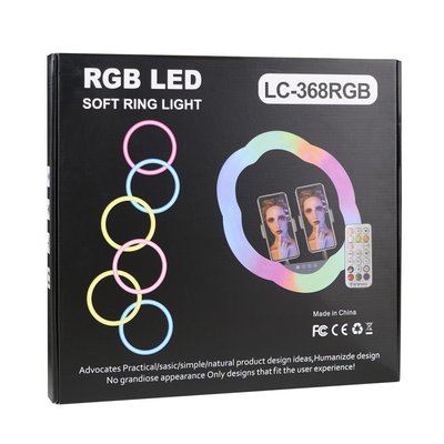 Лампа RGB LC-368(Flower Type) 36 cm м'ята упаковка Колір Чорний 33213_3030154 фото
