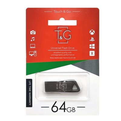 USB Flash Drive T&amp;amp;G 64gb Metal 114 Цвет Черный 30131_2497958 фото