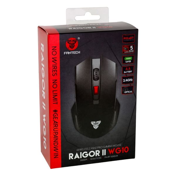 Wireless Мышь Игровая Fantech WG10 Raigor II Цвет Серый 22387_1834555 фото