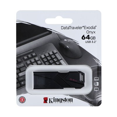 USB Flash Drive 3.2 Kingston DT Exodia Onyx 64GB Цвет Черный 31569_2907799 фото