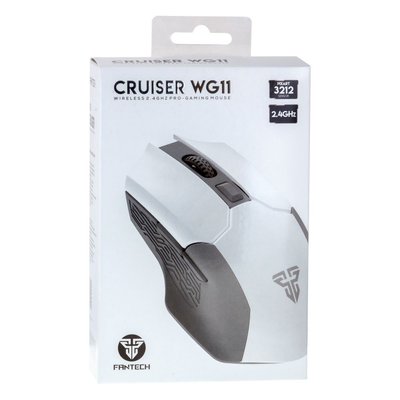 Wireless Мышь Игровая Fantech WG11 Cruiser Silent Click Цвет Белый 26225_1827605 фото