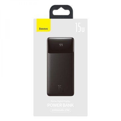 Універсальна Мобільна Батарея Power Bank Baseus Bipow 15W 10000 mAh Cable USB to Micro 25cm (PPBD0500xx) Колір Чорний, 01 32929_2955419 фото
