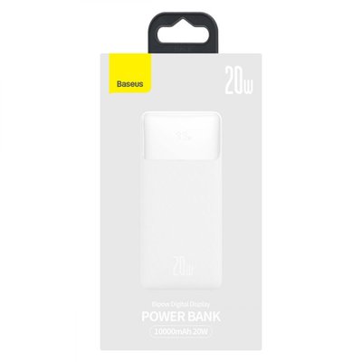 Універсальна Мобільна Батарея Power Bank Baseus Bipow 20W 10000 mAh Cable USB to Micro 25cm (PPBD050502) Колір Бiлий, 02 32935_2955093 фото