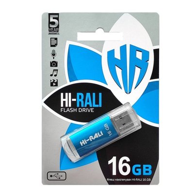 USB Flash Drive Hi-Rali Rocket 16gb Цвет Черный 30148_2498075 фото