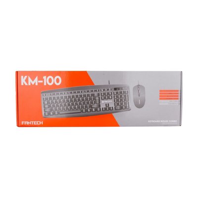 Клавиатура и Мышь Fantech KM100 Цвет Черный 26232_1820878 фото
