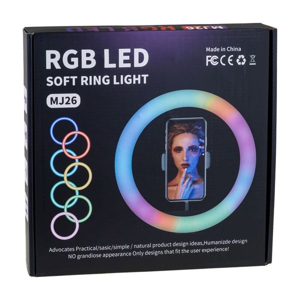 Лампа RGB MJ26 (remote) 26cm м'ята упаковка Колір Чорний 26417_1821404 фото