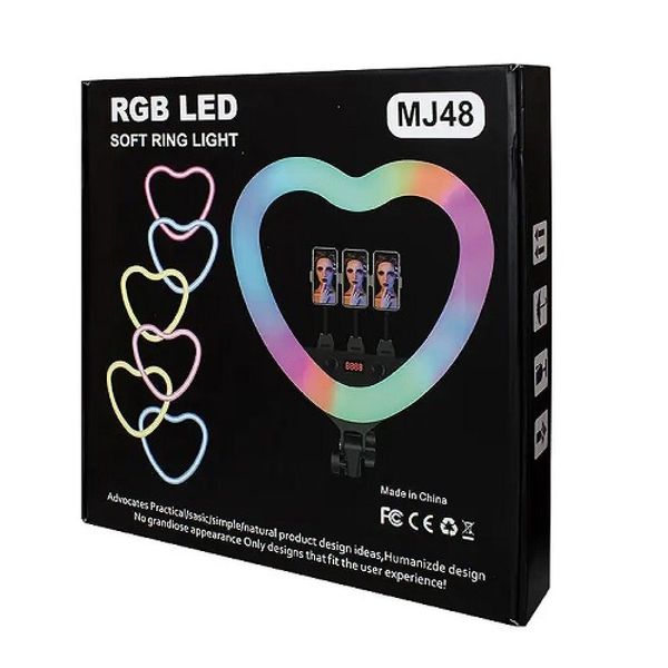 Лампа RGB MJ48 48cm Remote (Heart Style) Колір Чорний 27352_1830512 фото