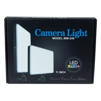 Лампа LED Camera Light 23cm Remote (MM-240) Колір Чорний 27691_1838879 фото