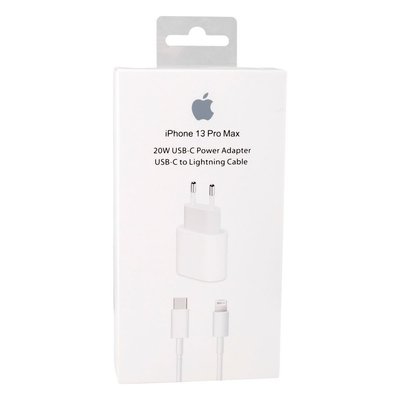 Мережевий Зарядний Пристрій Apple PD 20W iPhone 13 Pro Max 1:1 Колір Белый 28629_1986696 фото