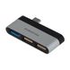 Перехідник Borofone DH1 Type-C to USB 3.0 / 2USB Колір Сталево-Чорний 25928_1763162 фото 4