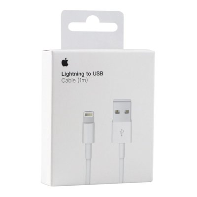 Кабель USB Apple Lightning 1m 1:1 Колір Білий 32081_2909976 фото