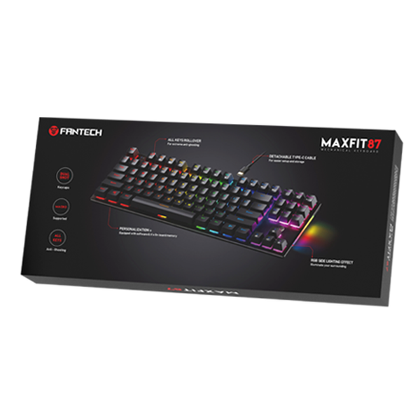 Клавиатура Игровая Fantech MAXFIT 87 MK856 RGB Red Switch Цвет Черный 32172_2910404 фото