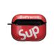 Футляр для навушників Airpods Pro Glossy Brand Колір 08, Supreme red 22799_1005932 фото 15