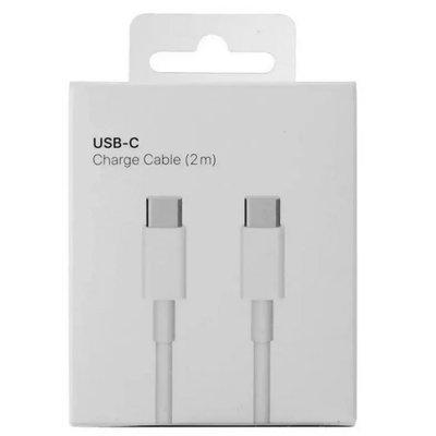 Кабель USB Apple Type-C to Type-C 2m 1:1 Колір Бiлий 32184_2910423 фото