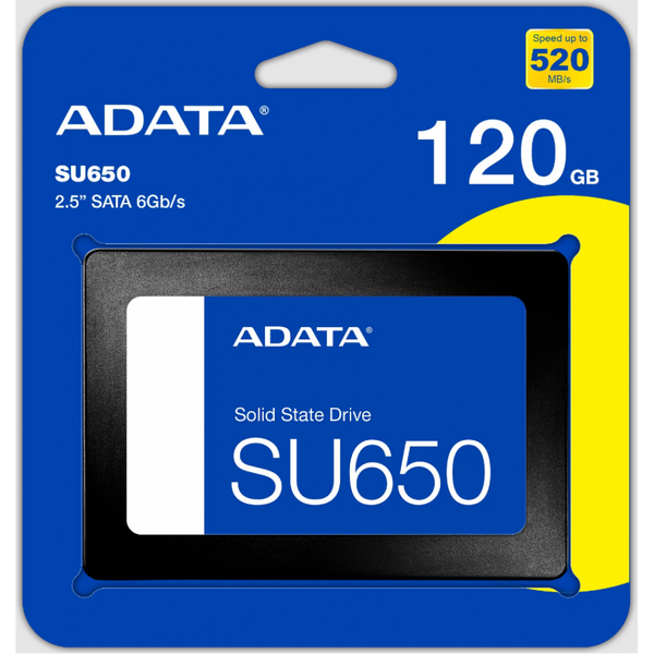 SSD Диск ADATA Ultimate SU650 120GB 2.5&amp;quot; 7mm SATAIII (ASU650SS-120GT-R) Характеристика Черный 33393_3161213 фото