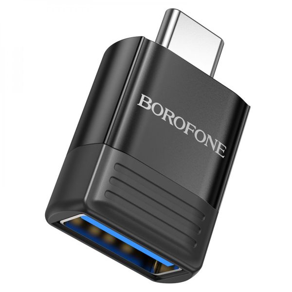Перехідник Borofone BV18 Type-C male to USB female USB3.0 Колір Чорний 32543_2918092 фото