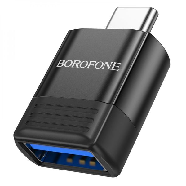Перехідник Borofone BV18 Type-C male to USB female USB3.0 Колір Чорний 32543_2918092 фото