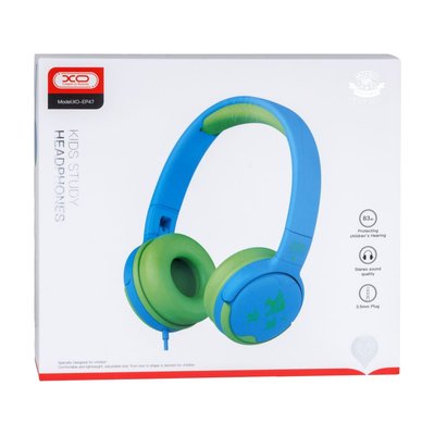 Навушники XO EP47 Колір Сине-зелений 27016_1824877 фото