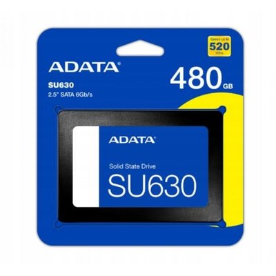 SSD Диск ADATA Ultimate SU630 480GB 2.5&amp;quot; SATA III 3D QLC (ASU630SS-480GQ-R) Характеристика Черный 33398_3161220 фото