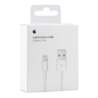 Кабель USB Apple Lightning 2m 1:1 Колір Білий 33539_3209979 фото