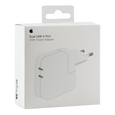 Мережевий Зарядний Пристрій Apple Dual Type‑C PD25W+PD25W Total 50W 1:1 Колір Бiлий 33126_2955848 фото