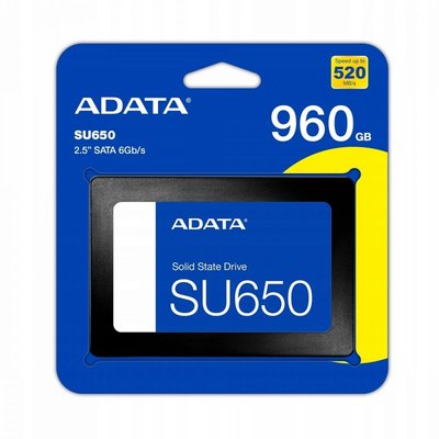 SSD Диск ADATA Ultimate SU650 960GB 2.5&amp;quot; SATA III 3D TLC 33402 фото