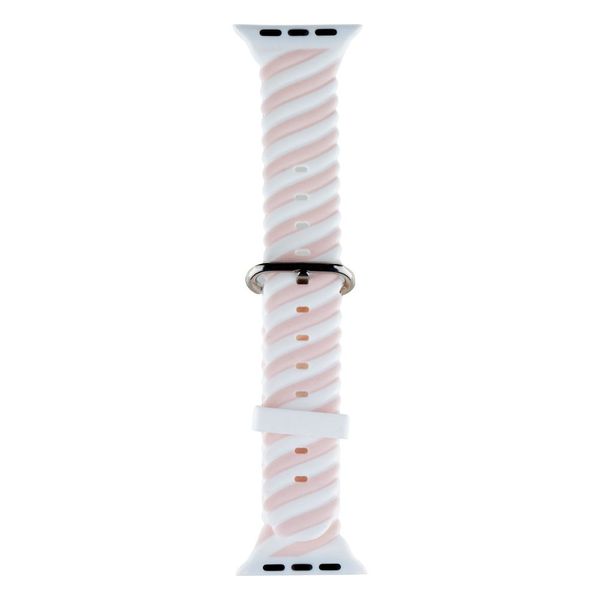Ремінець Colour Bar для Apple Watch 42/44/45/49 mm Колір 2, Біло-Рожевий 26751_1823555 фото