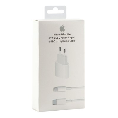 Сетевое Зарядное Устройство Apple PD 25W iPhone 14 Pro Max 1:1 Цвет Белый 33150_3029938 фото