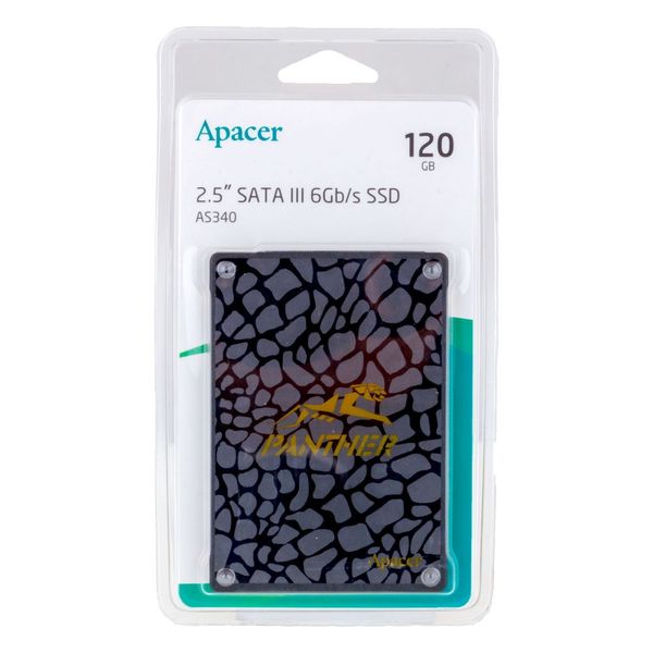 SSD Диск Apacer AS340 120GB 2.5&amp;quot; 7mm SATAIII Standard (AP120GAS340G-1) Характеристика Черный 27174_1827159 фото