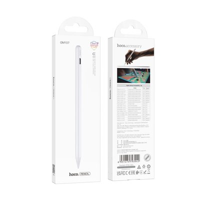 Стілус Hoco GM107 Magnetic Charging iPad Колір Білий 31303_2906408 фото