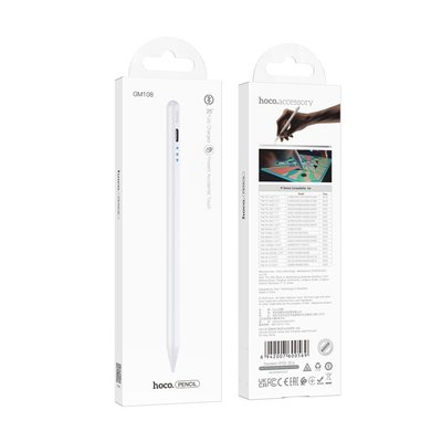 Стілус Hoco GM108 Fast Charging iPad Колір Білий 31304_2906410 фото