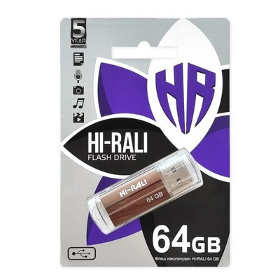 USB Flash Drive Hi-Rali Corsair 64gb Цвет Стальной 30110_2494404 фото