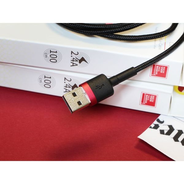 Кабель USB Baseus USB to Micro 2.4A CAMKLF-B Колір Сіро-Чорний, G1 274_65418 фото