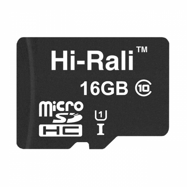 Карта Памяти Hi-Rali MicroSDHC 16gb UHS-1 10 Class Цвет Черный 30139_2497977 фото