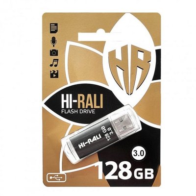 USB Flash Drive 3.0 Hi-Rali Rocket 128gb Цвет Черный 31177_2905955 фото