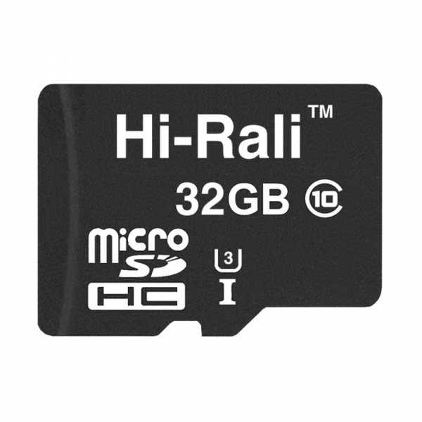 Карта Памяти Hi-Rali MicroSDHC 32gb UHS-3 10 Class Цвет Черный 30140_2497978 фото