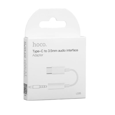 Перехідник Hoco LS35 Type-C to 3.5mm digital audio converter Колір Бiлий 31557_2906988 фото