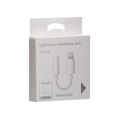 Кабель Aux Cable GL032 7G Lightning to 3.5 Jack/Bluetooth version/No Logo Колір Сірий 23763_1458118 фото
