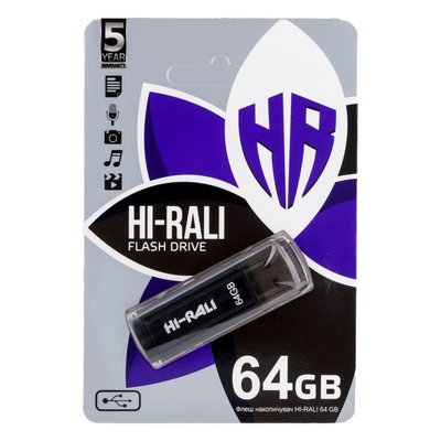USB Flash Drive Hi-Rali Stark 64gb Цвет Черный 27108_1826357 фото